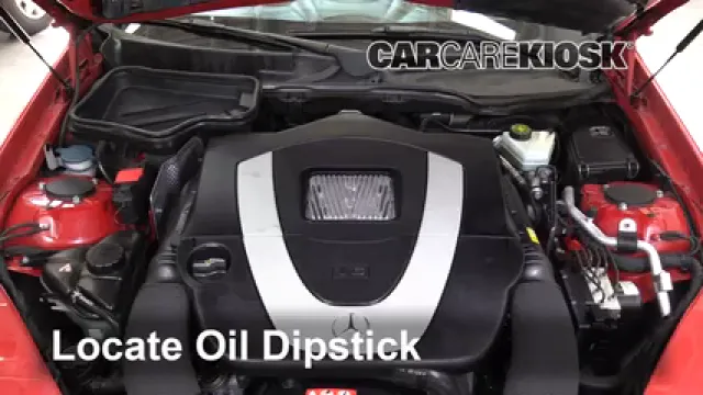 2009 Mercedes-Benz SLK300 3.0L V6 Aceite Controlar nivel de aceite